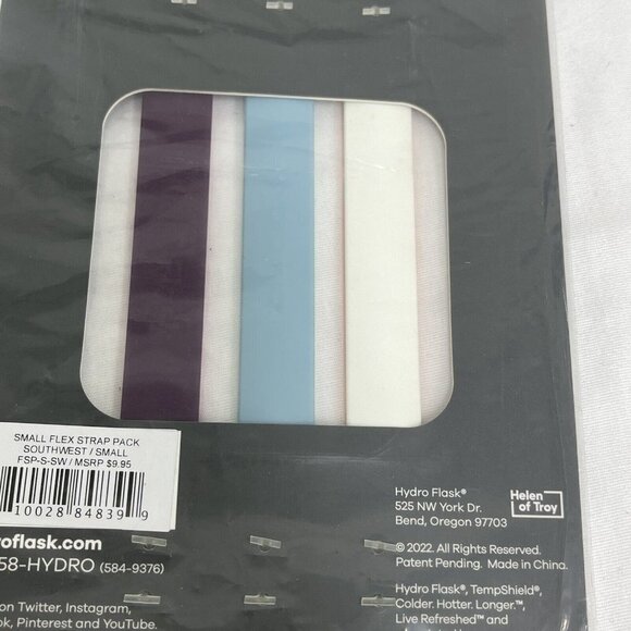 HYDRO FLASK Small FLEX STRAP PACK 3 REVERSABLE STRAPS Pink Blue Orange - Picture 5 of 6